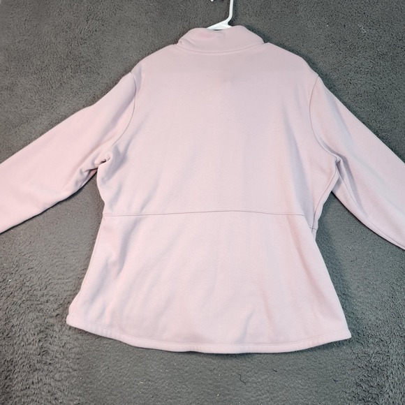 Skechers Jacket Womens 2XL Pink Fleece Full Zip Pockets Stand Collar Warm - Picture 9 of 10
